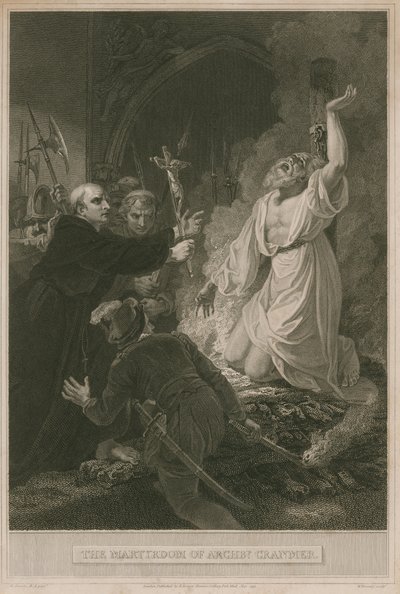 Das Martyrium von Erzbischof Cranmer von Robert Smirke